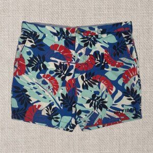 Tommy Hilfiger Marcus High Rise Tropical Print Preppy Mens Chino Shorts Size 38